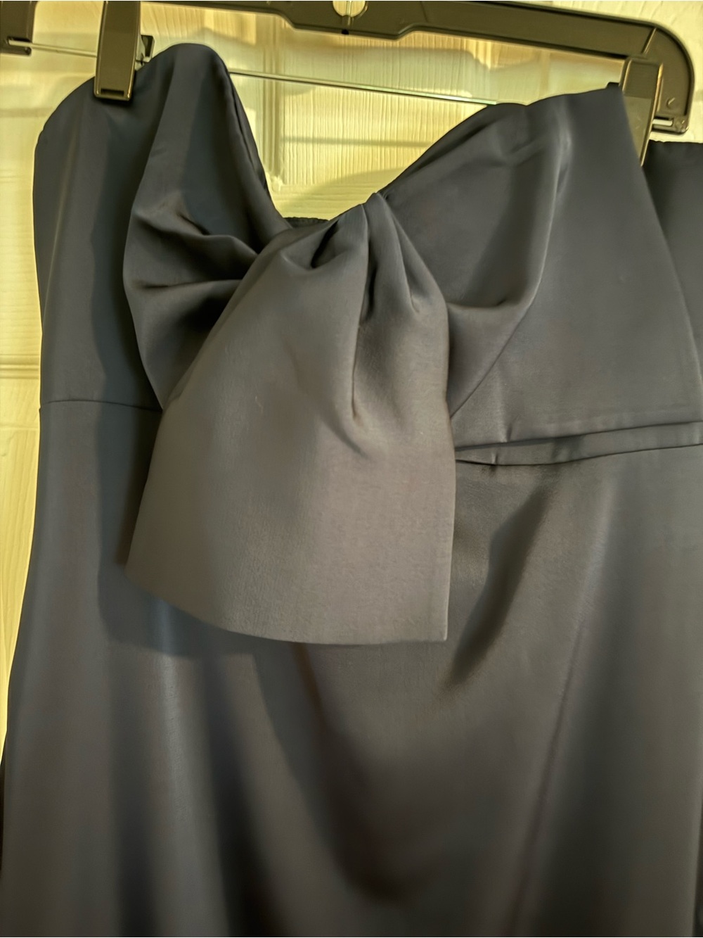 NWT Lilly Pulitzer Carlynn Satin Bow Strapless Side Slit Maxi Dress Sz 10 - Picture 6 of 13